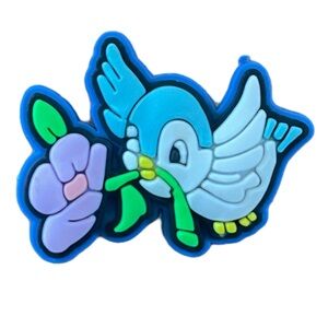 Snow White Blue Bird Friend Croc Charm